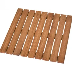 Terrastegel hardhout Bankirai 50 x 50 cm (22 mm) ribbel