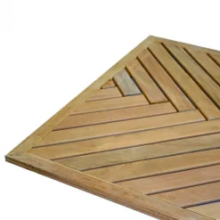 Terrastegel hardhout Bankirai - Visgraat - 100 x 100 cm (24 mm) vlak geschaafd