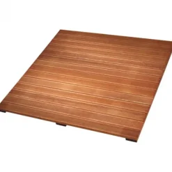 Terrastegel hardhout Bankirai 100 x 100 cm (30 mm) ribbel