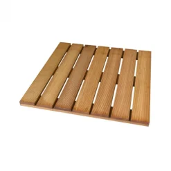 Terrastegel hardhout Bankirai 50 x 50 cm (24 mm) ribbel
