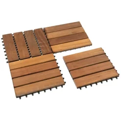 Terrastegel hardhout Cumaru 30 x 30 cm (18 mm)