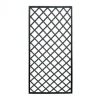 Trellis scherm Bari recht composiet met antraciet aluminium kader 90 x 180 cm