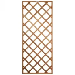 Trellis scherm diagonaal hardhout (75 x 180 cm)