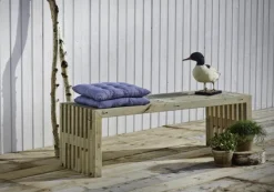 Tuinbank Rustik - Dennenhout grijs gebeitst - 138 x 49 x 45 cm