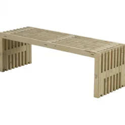 Tuinbank Rustik - Dennenhout grijs gebeitst - 138 x 49 x 45 cm