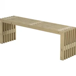 Tuinbank Rustik - Dennenhout grijs gebeitst - 138 x 36 x 45 cm