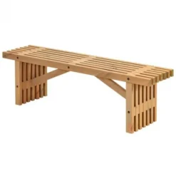 Tuinbank Rustik - Dennenhout grijs gebeitst - 138 x 36 x 43 cm