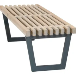 Tuinbank/tafel Siesta - Dennenhout grijs gebeitst - 138 cm breed