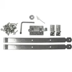 Tuindeur beslagset met klinkstel verzinkt staal tbv houten tuindeuren