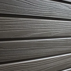 Tuindeur composiet Rhombus Double zwart met zwart aluminium frame compleet (90 x 180 cm)