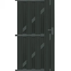 Tuindeur composiet Stijl antraciet met antraciet alu frame incl. hang&sluitwerk (100 x 180 cm)