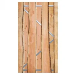 Tuindeur Douglas Country (100 x 180 cm) met stalen frame schermdikte 5 cm