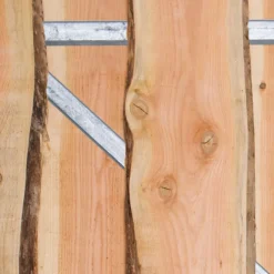 Tuindeur Douglas Country (100 x 180 cm) met stalen frame schermdikte 5 cm