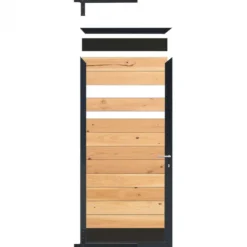 Tuindeur frame aluminium Modular - zwart (90 x 180 cm) inclusief beslag