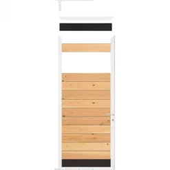 Tuindeur frame aluminium Mix & Match - wit (90 x 200 cm) inclusief beslag