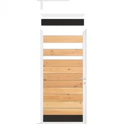 Tuindeur frame aluminium Modular - wit (90 x 180 cm) inclusief beslag