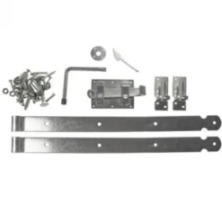 Tuindeur grenen XL recht bruin geimpregneerd (100x200cm) geschaafd dikte 4,7 cm incl. beslag