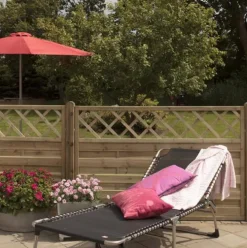 Tuindeur vuren - Bergen recht groen geimpregneerd (100 x 180 cm)