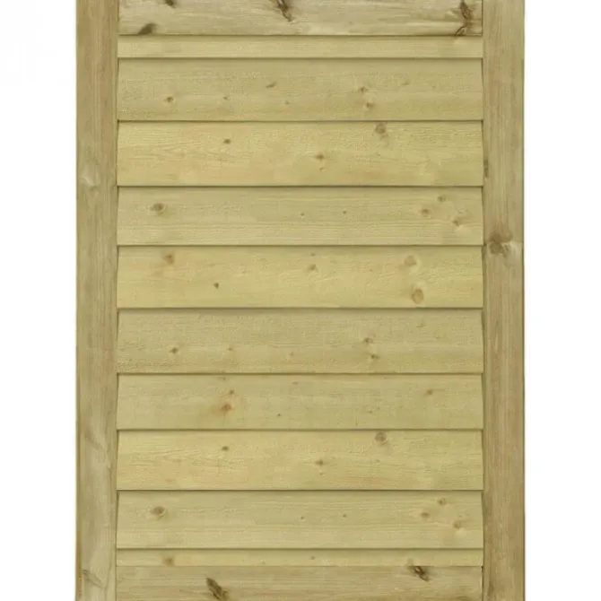 Tuindeur vuren - Klink recht groen geimpregneerd (100 x 125 cm)