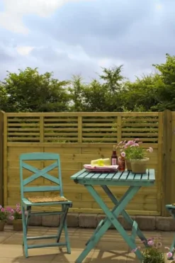 Tuindeur vuren - Newline recht groen geimpregneerd (100 x 180 cm)