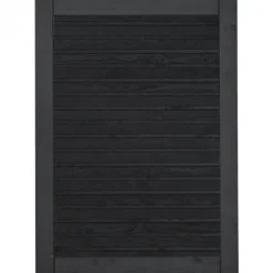Tuindeur vuren - Plus Plank recht zwart (100 x 125 cm)