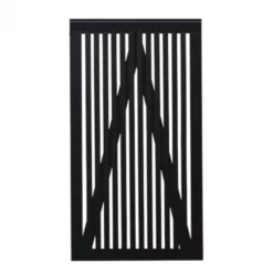 Tuindeur vuren - Sendai recht zwart (100 x 180 cm)