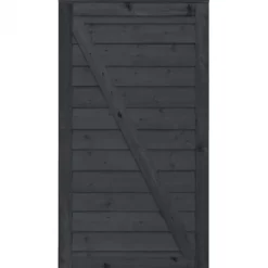 Tuindeur vuren Plus Klink recht zwart (100 x 163 cm)