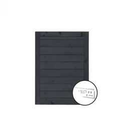 Tuindeur vuren Plus Klink recht zwart incl. beslag (100 x 125 cm)