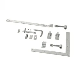 Tuindeur vuren Plus Klink recht zwart incl. beslag (100 x 125 cm)