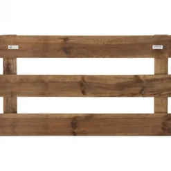 Tuinhek grenen Timber XL recht bruin geimpregneerd (120 x 70 cm)