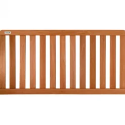 Tuinhek hardhout bankirai Luxe recht 13L rvs (180 x 70 cm)