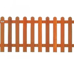 Tuinhek hardhout kempas Classic recht 10L rvs (180 x 80 cm) ribbel