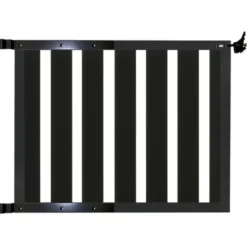 Tuinhek poort composiet Design antraciet met antraciet frame incl. hang- en sluitwerk (100 x 80 cm)