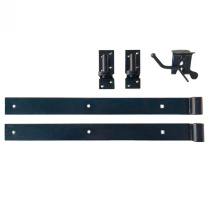 Tuinhek poort composiet Design antraciet met antraciet frame incl. hang- en sluitwerk (100 x 80 cm)