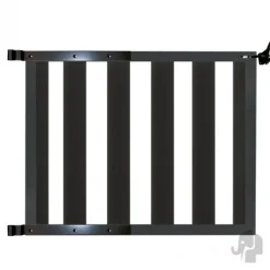 Tuinhek poort composiet Design antraciet met antraciet alu frame incl. beslag (100 x 80 cm)