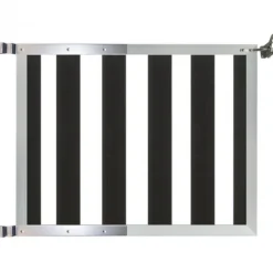 Tuinhek poort composiet Design antraciet met blank alu frame incl. hang- en sluitwerk (100 x 100 cm)