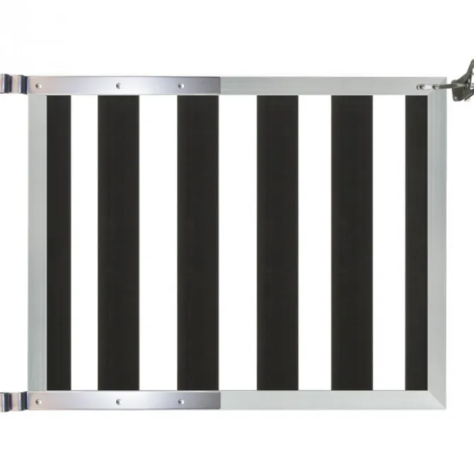 Tuinhek poort composiet Design antraciet met blank alu frame incl. hang- en sluitwerk (100 x 100 cm)