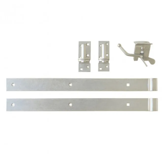 Tuinhek poort composiet Design antraciet met blank alu frame incl. hang- en sluitwerk (100 x 100 cm)