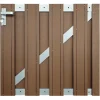 Tuinhek poort composiet Stijl bruin met alu frame incl. hang- en sluitwerk (100 x 93,5 cm)