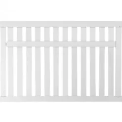 Tuinhek vuren - Country recht wit (149 x 96 cm)