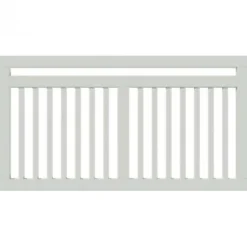 Tuinhek vuren - Linea recht wit (150 x 80 cm)