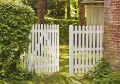 Tuinhek vuren - Skagen Lux recht wit (150 x 120 cm)