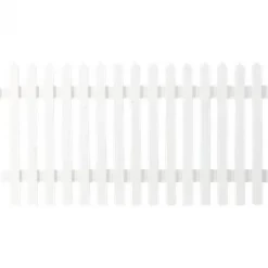 Tuinhek vuren - Skagen Lux recht wit (150 x 80 cm)