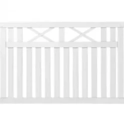 Tuinhek vuren - Vinesse rechte tuinhekken wit (150 x 96 cm)