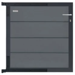 Tuinhekpoort composiet Modular rock grey - antraciet aluminium frame compleet (90 x 90 cm)