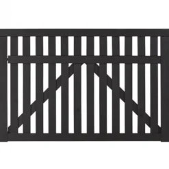 Tuinhekpoort vuren - Country recht zwart (150 x 98 cm)