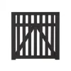 Tuinhekpoort vuren - Country recht zwart (100 x 98 cm)