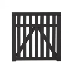 Tuinhekpoort vuren - Country recht zwart (100 x 98 cm)