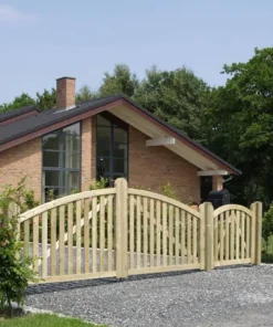 Tuinhekpoort vuren - Ligno toog groen geimpregneerd (100 x 88/85 cm)