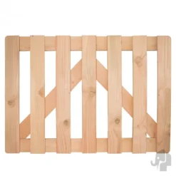 Tuinpoort Douglas Luxe recht 13L rvs (100 x 70 cm) geschaafd